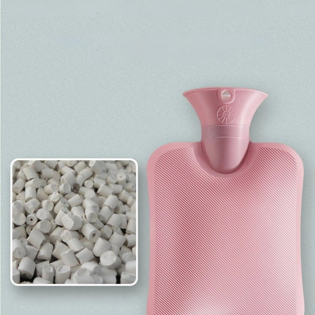 Wärmflasche 2000 ml mit Strickbezug – ThermoComfort