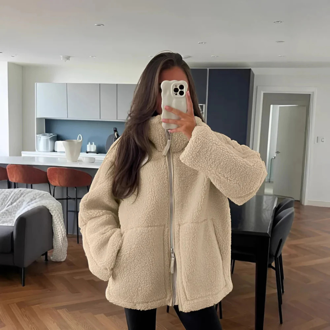 Plüschjacke Damen mit Wärme & Komfort – CozyFleece Chic