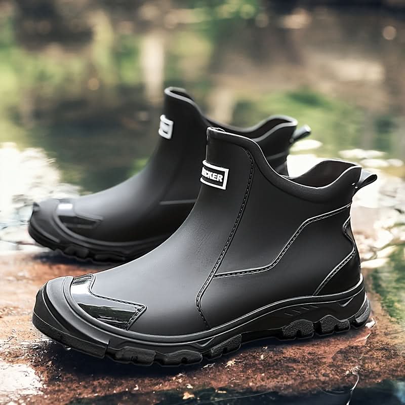 Wasserdichte Knöchelregenstiefel mit Profilsohle