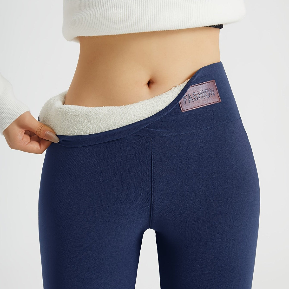 High-Waist Kuschelige Winter-Leggings