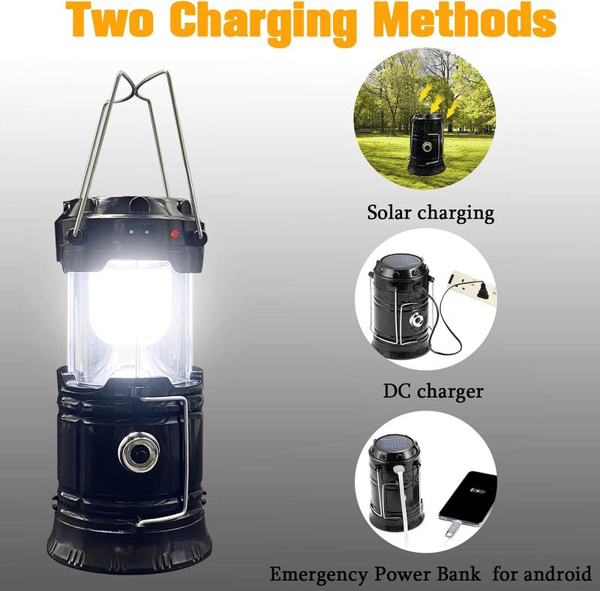 Zusammenklappbare LED Campinglampen Leicht Wasserdicht Solar