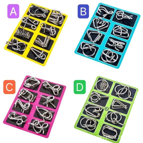 Iron Link Unlock Interlock Game - Metall-Puzzle Anti-Stress für Gehirn-Herausforderung und Entspannung
