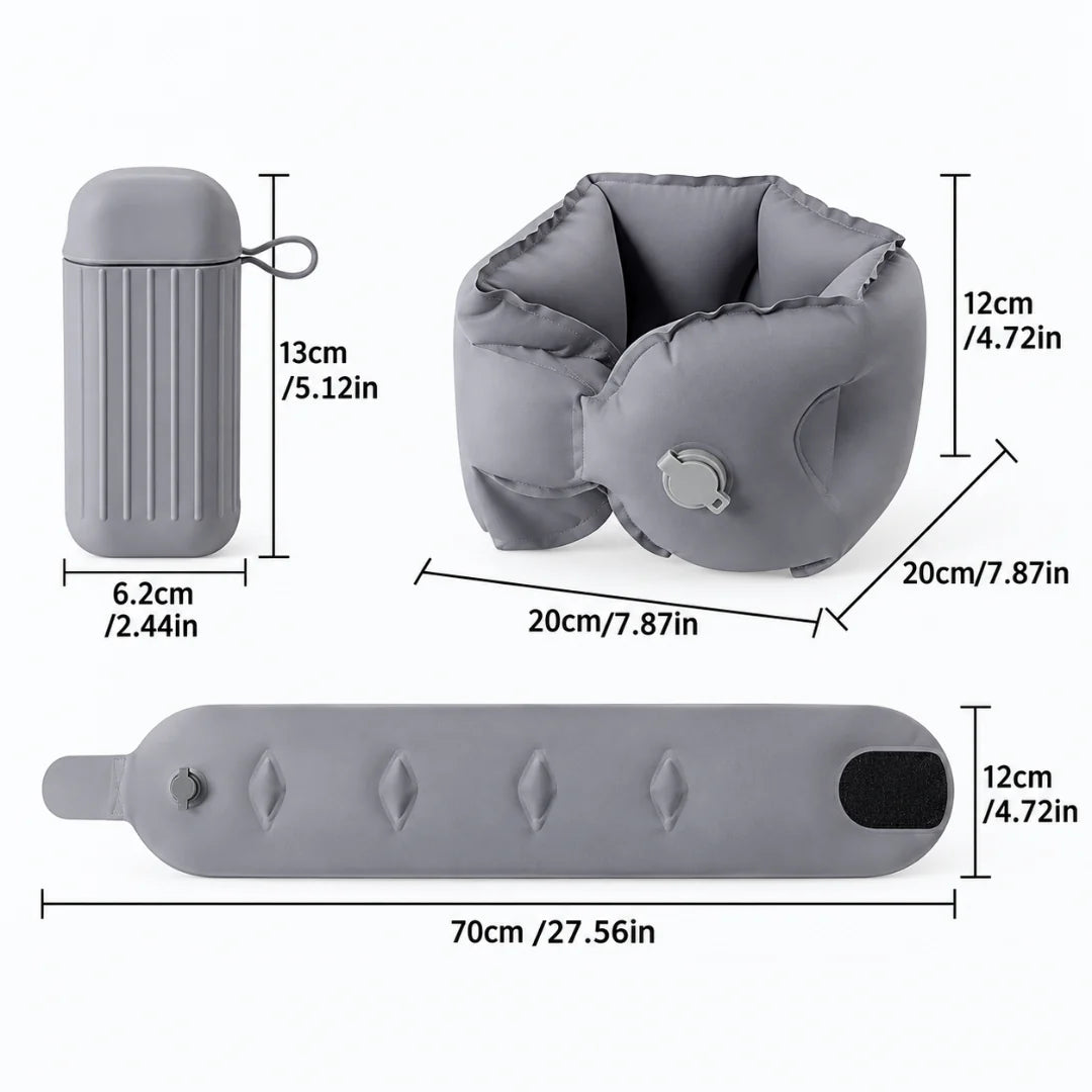 Nordspur | Nestrolux Aufblasbares ergonomisches Nackenkissen
