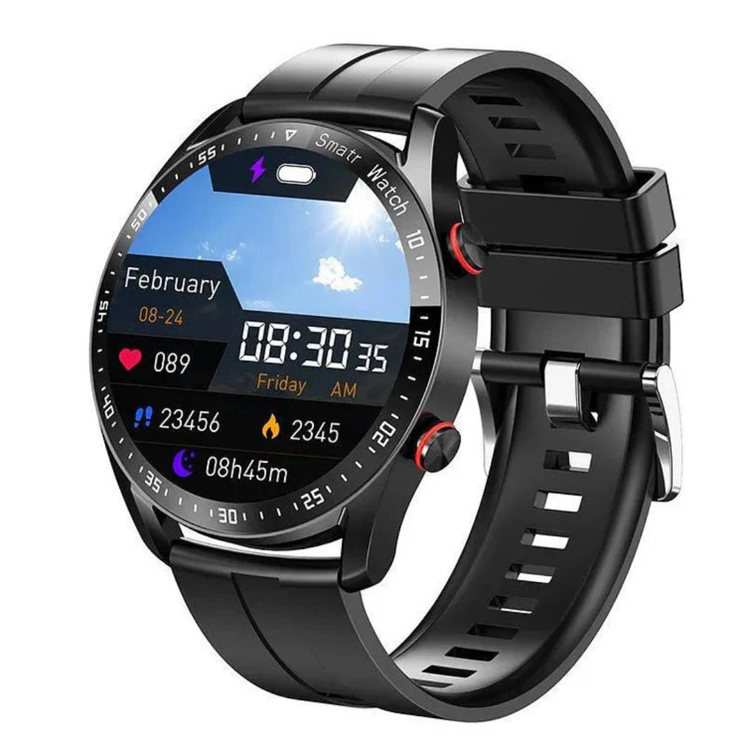 Smartwatch mit Blutzucker- & Vitalwert-Tracking, NFC & IP67 – GlucoTrack Pro