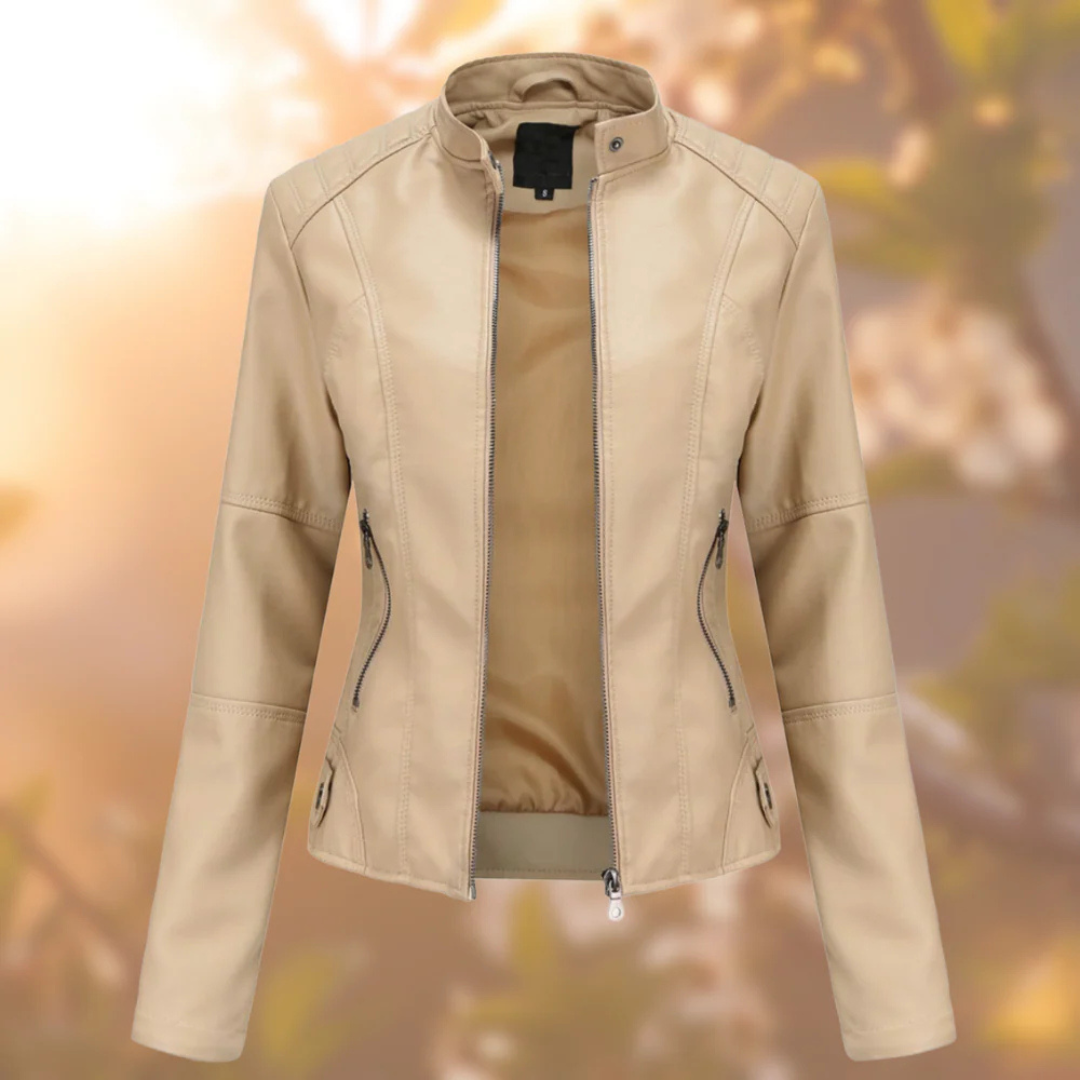 Lederjacke Damen mit figurbetontem Schnitt & zeitlosem Design – Eleganza Jacket