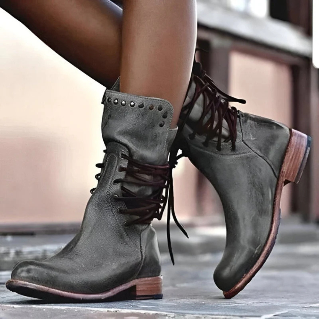 Stiefel Damen mit Schnürung & Komfortsohle – UrbanLace Boots
