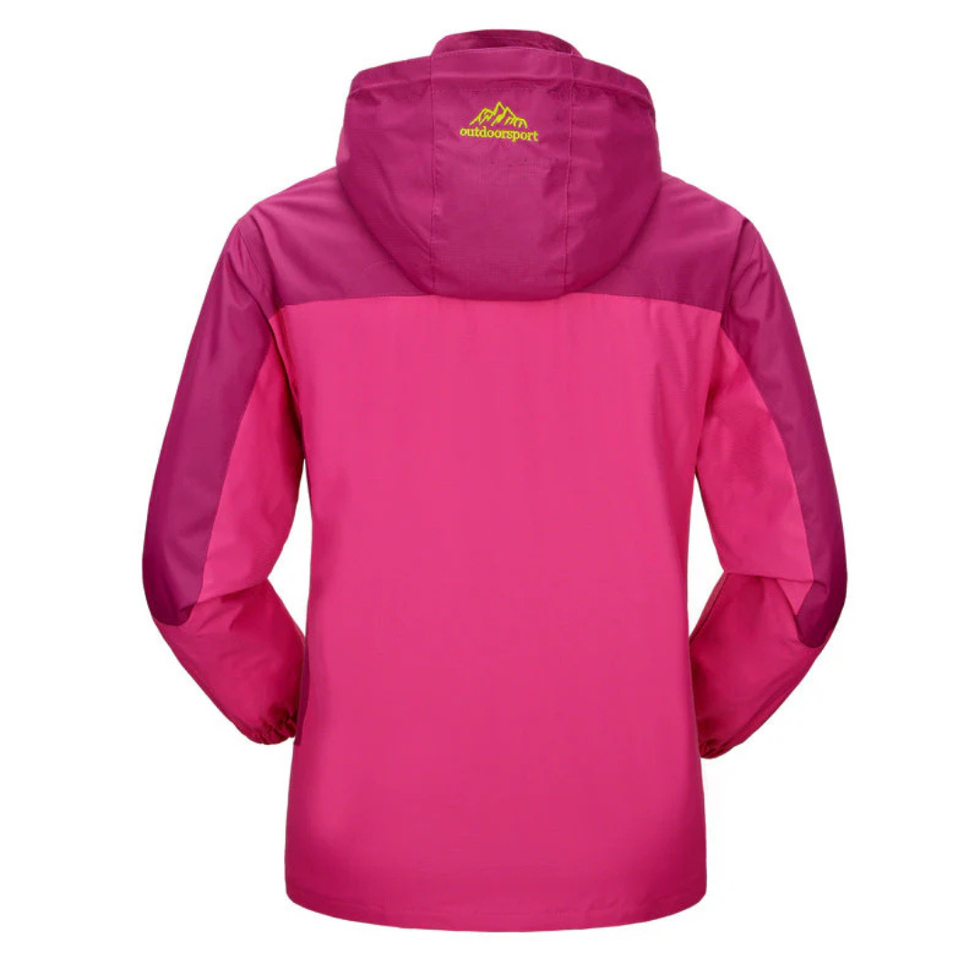 Outdoorjacke Damen wasserdicht & winddicht mit Kapuze – StormPeak Shell