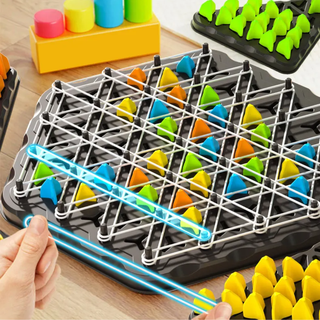 Dreieck-Ketten-Strategie- und Duell-Logik-Denkspiel