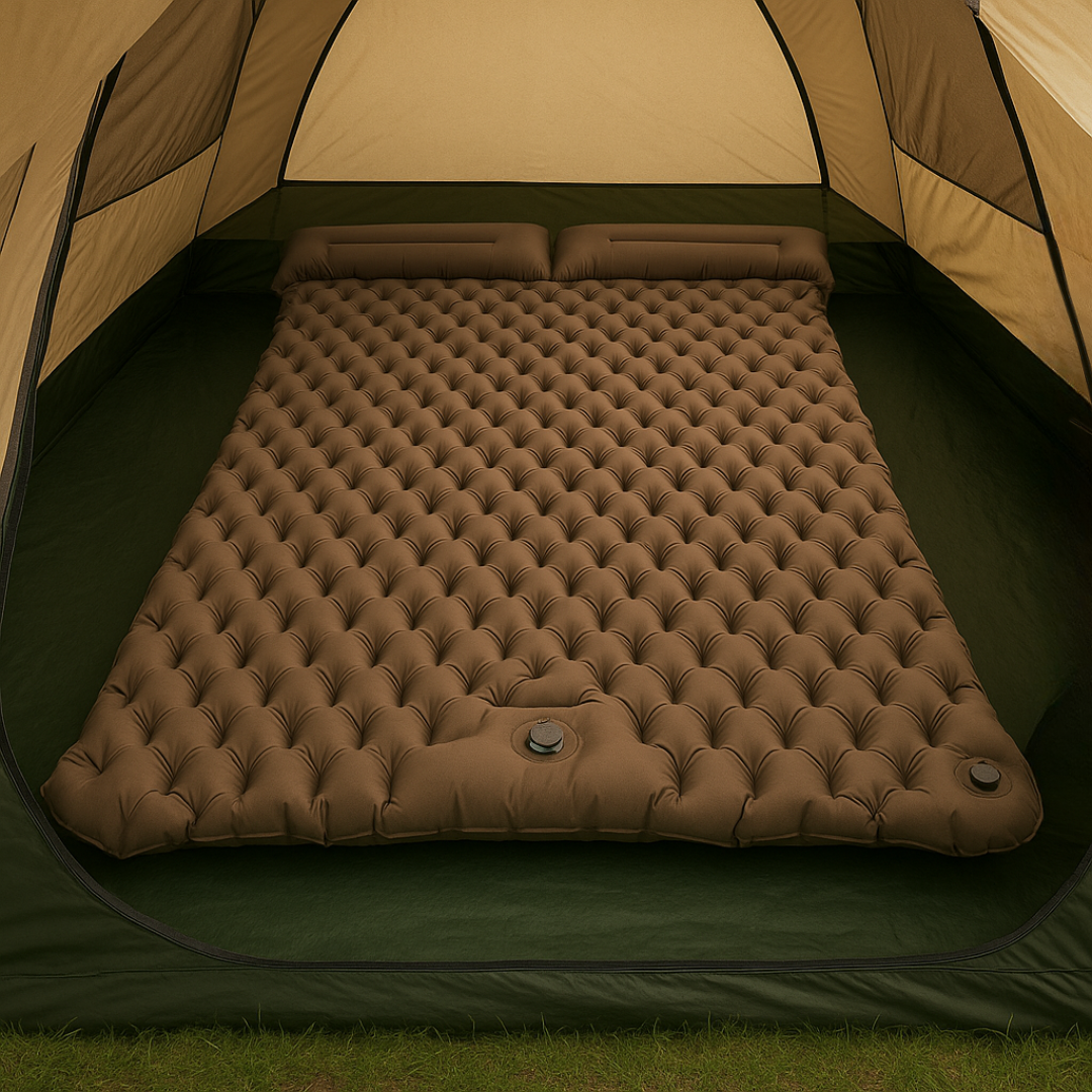 Doppelte Camping Isomatte mit Fußpumpe – AirNest Duo