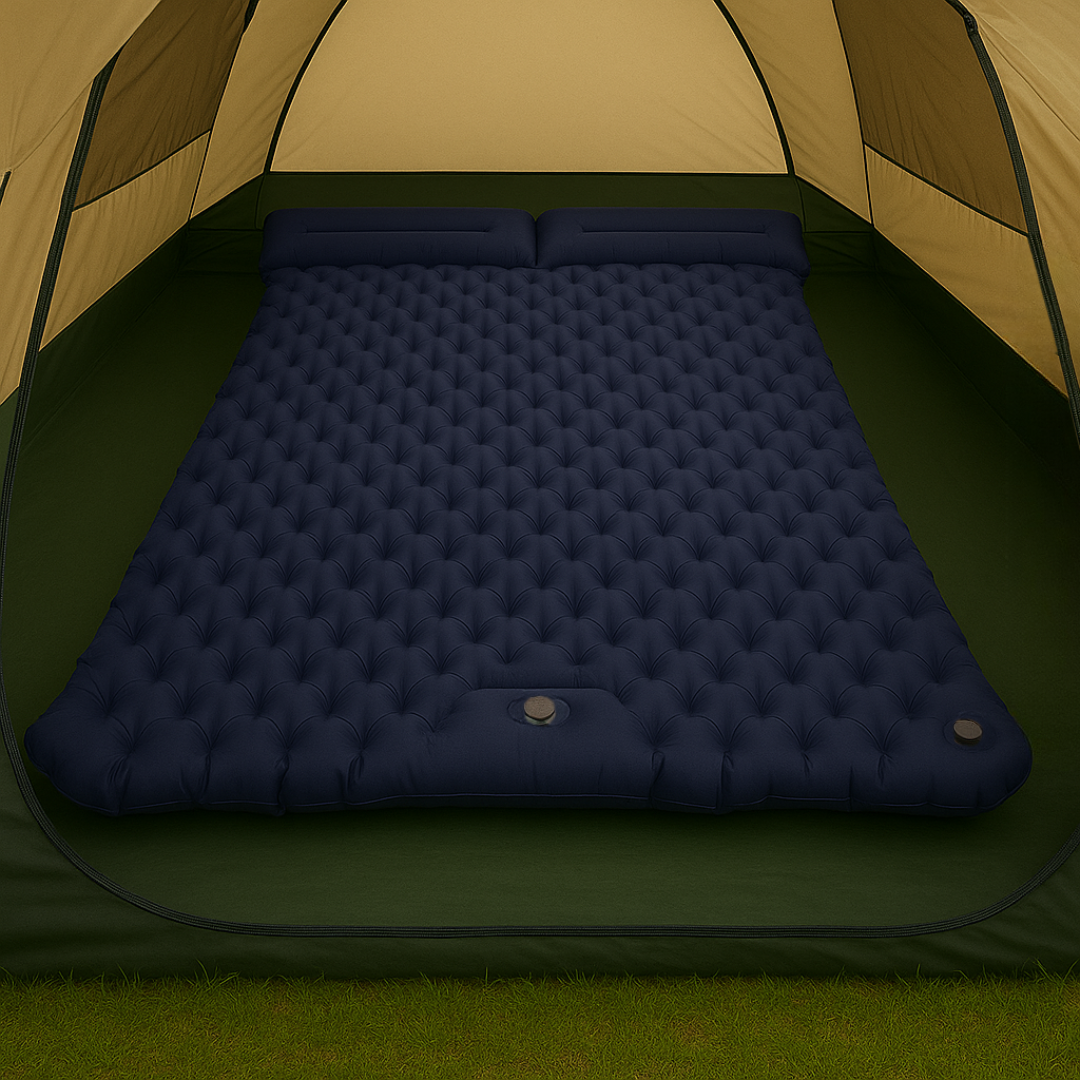 Doppelte Camping Isomatte mit Fußpumpe – AirNest Duo