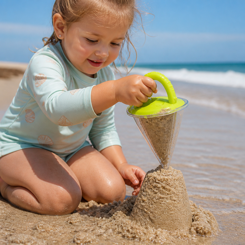 Kinder Strand Sand Trichter Spielzeug zum Zeichnen und Gießen