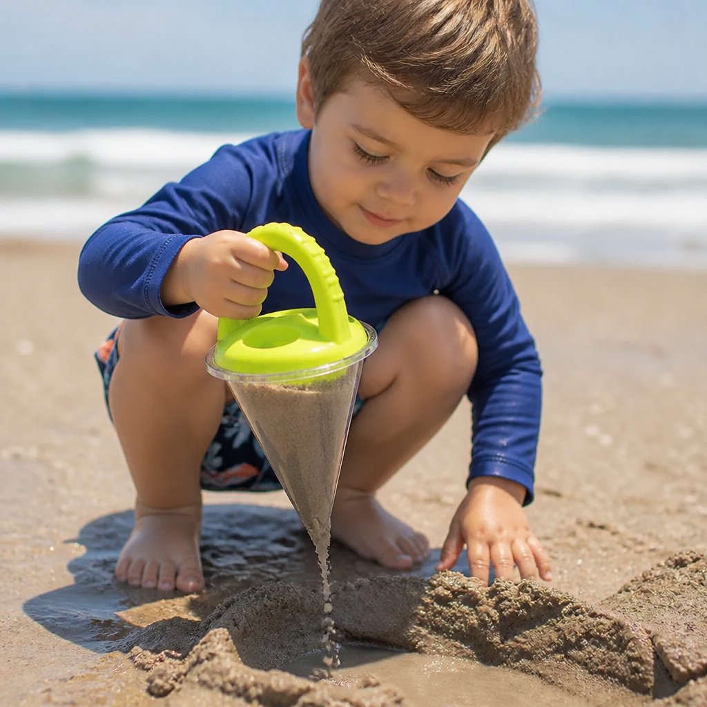 Kinder Strand Sand Trichter Spielzeug zum Zeichnen und Gießen