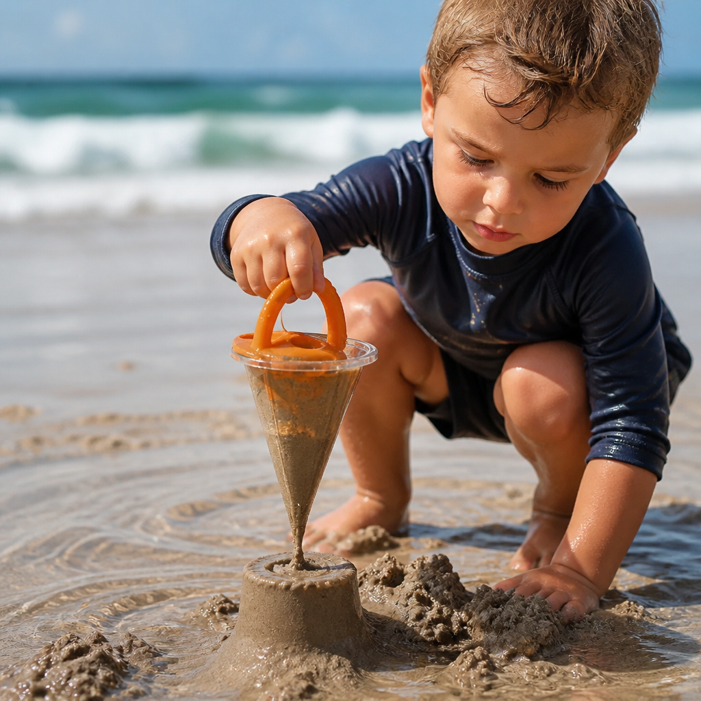 Kinder Strand Sand Trichter Spielzeug zum Zeichnen und Gießen