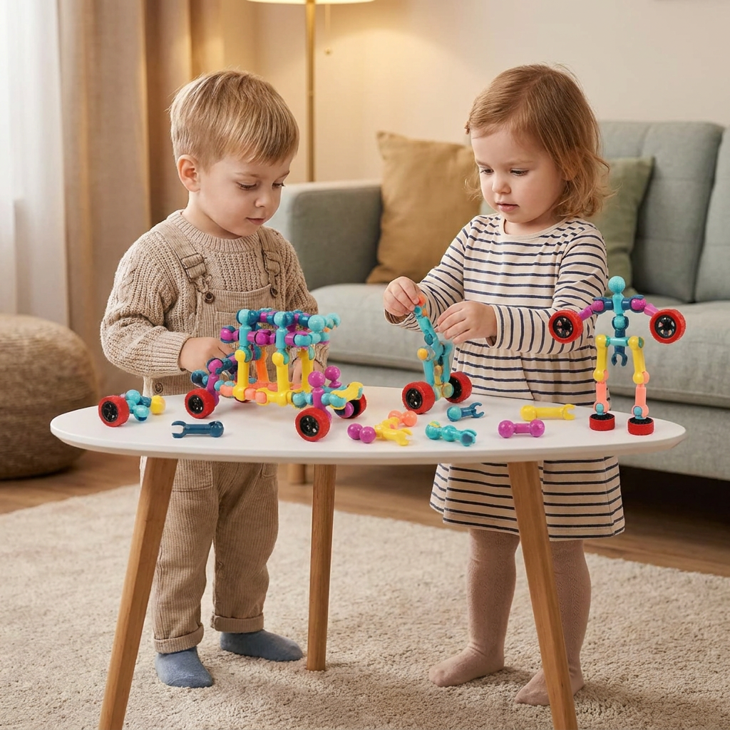 Pädagogisches DIY-Konstruktionsset mit beweglichen Gelenken