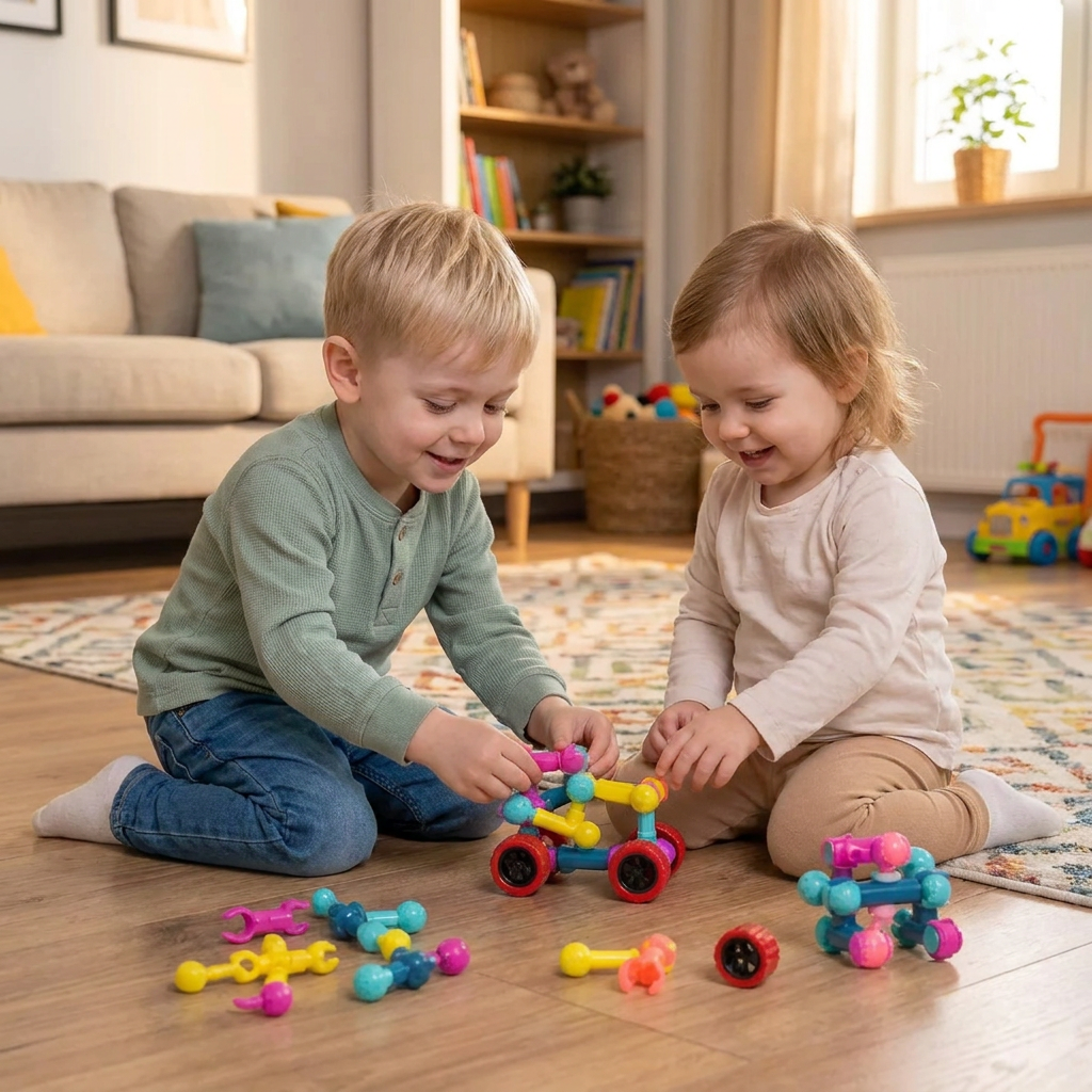 Pädagogisches DIY-Konstruktionsset mit beweglichen Gelenken