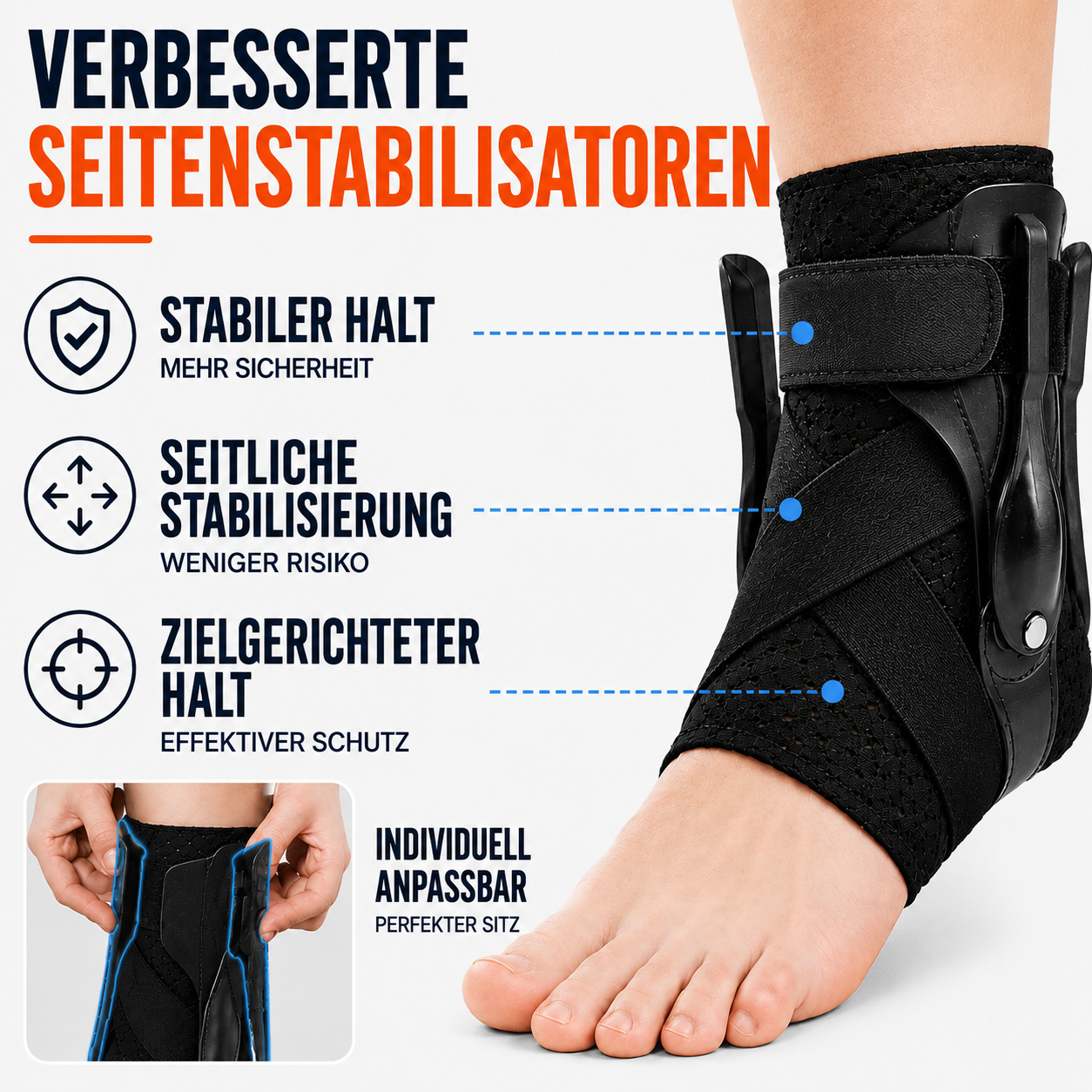 Nordspur | Ankuraid Verstellbare Knöchelbandage