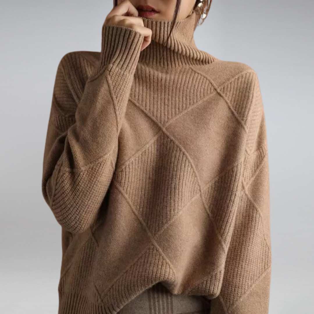Luxuriöser Kaschmir-Rollkragenpullover Damen – weich, warm, atmungsaktiv und elegant für den Winter