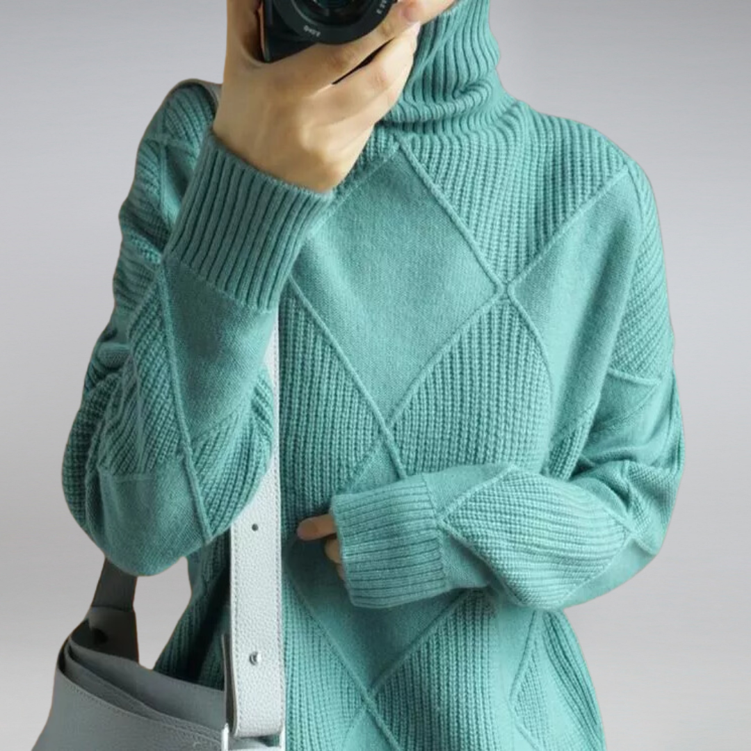 Luxuriöser Kaschmir-Rollkragenpullover Damen – weich, warm, atmungsaktiv und elegant für den Winter