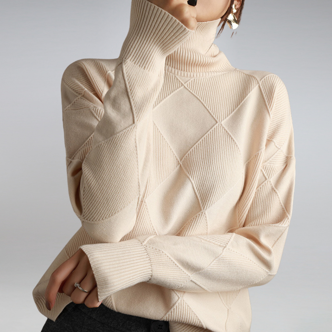 Luxuriöser Kaschmir-Rollkragenpullover Damen – weich, warm, atmungsaktiv und elegant für den Winter