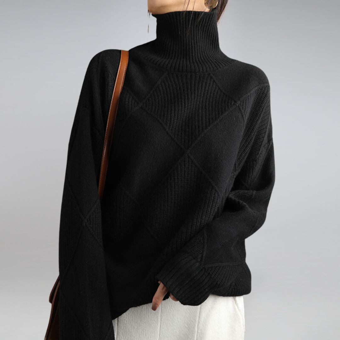 Luxuriöser Kaschmir-Rollkragenpullover Damen – weich, warm, atmungsaktiv und elegant für den Winter
