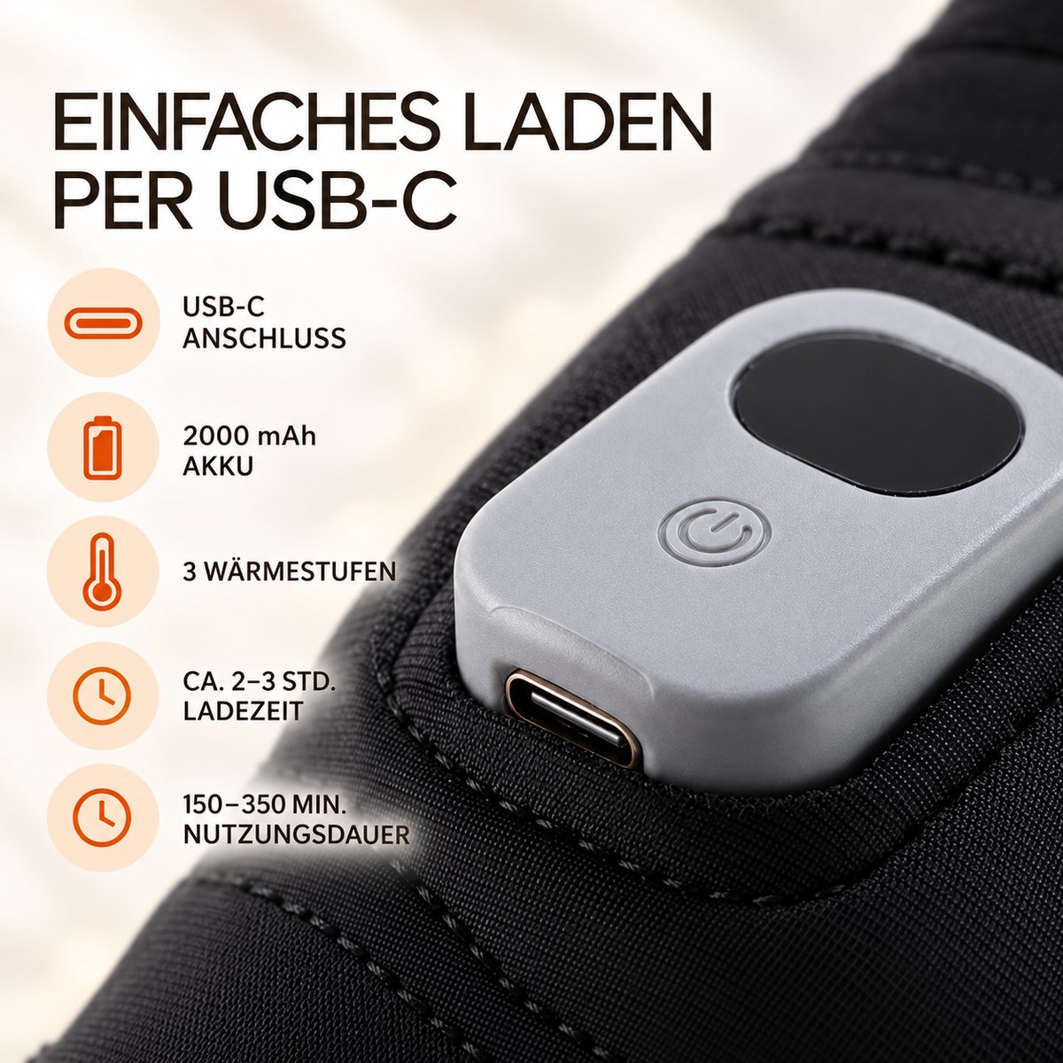 Beheizte Handschuhe USB | Fingerlose Ausführung mit Akku