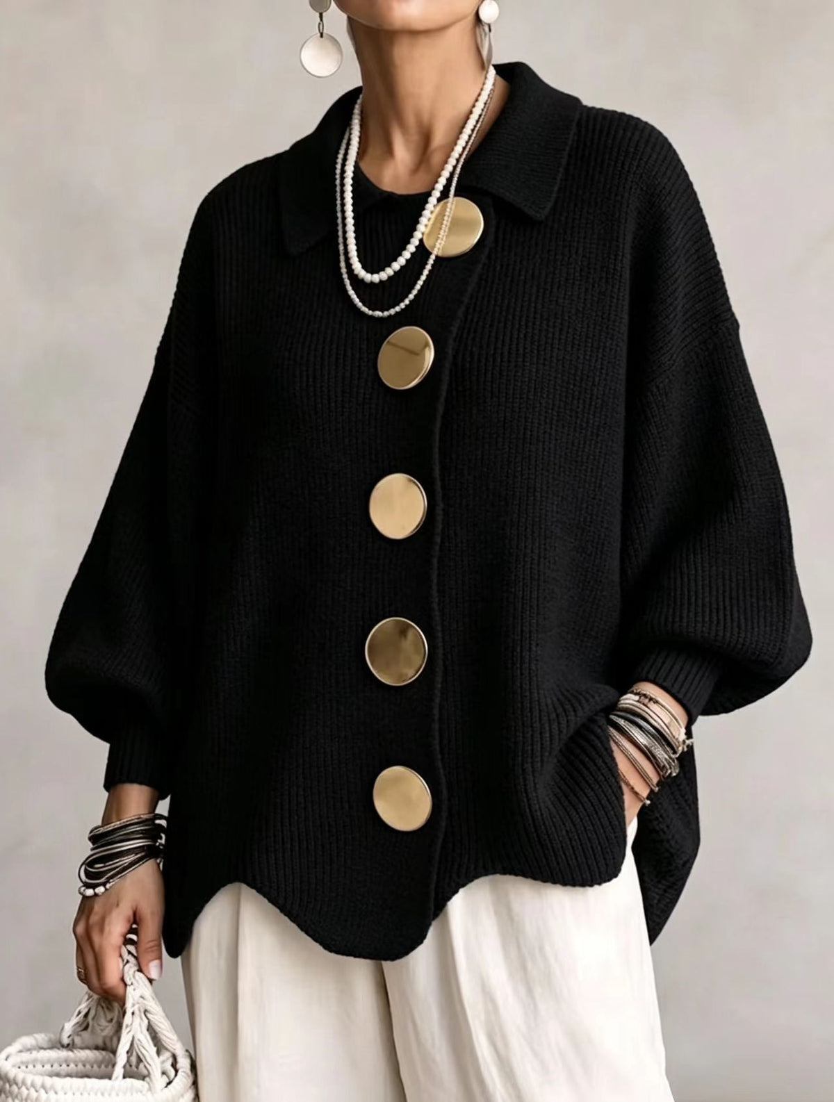 Heavyweight Oversized Cardigan