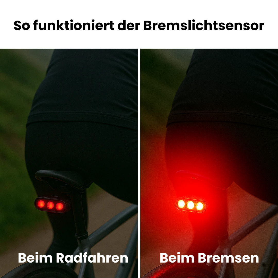 Das intelligente Fahrrad-Rücklicht mit Bremslichtsensor – BlinkCore Smart