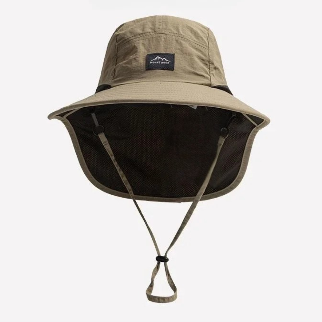 Sonnenschutzhut mit Nackenflap und breiter Krempe UPF 50+