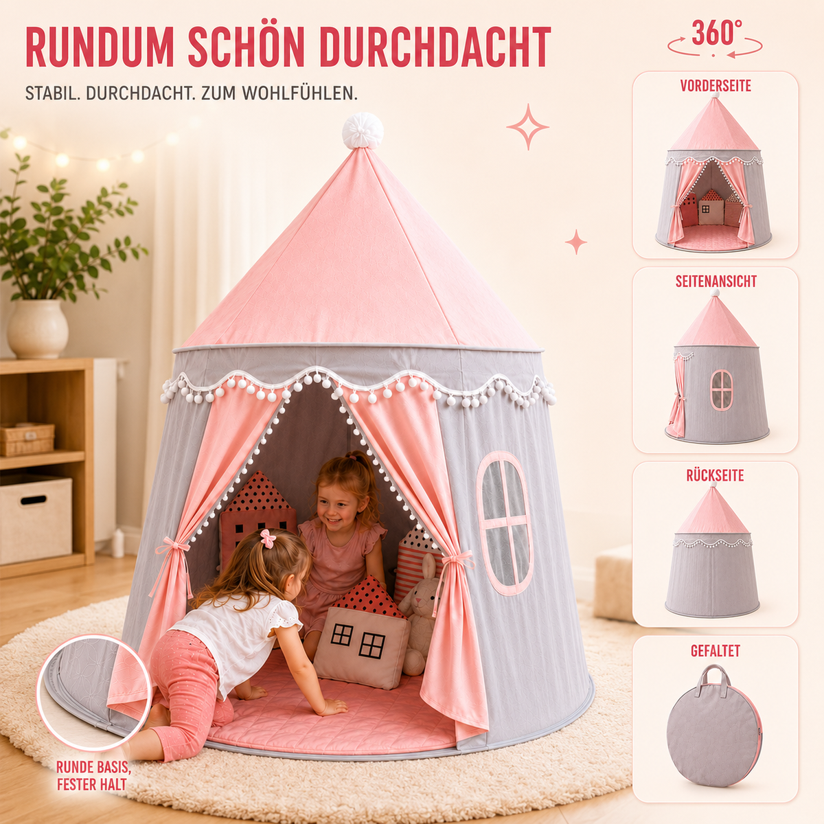 Nordspur | CastleNook Faltbares Kinder-Spielzelt