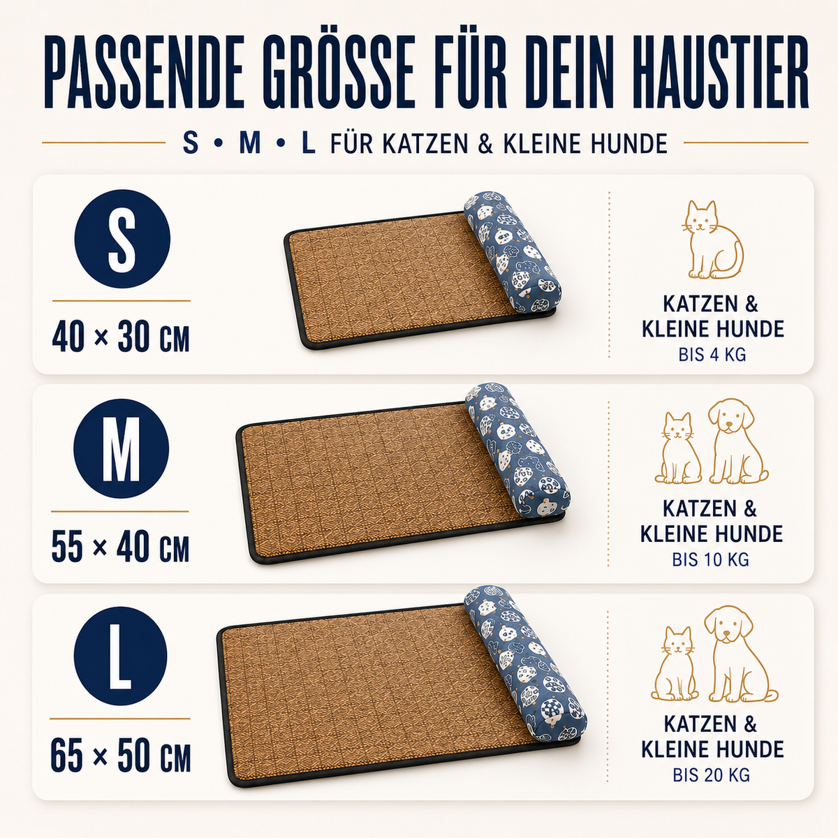 Nordspur | Coolweave Geflochtene Rattan-Kühlmatte mit Kissen