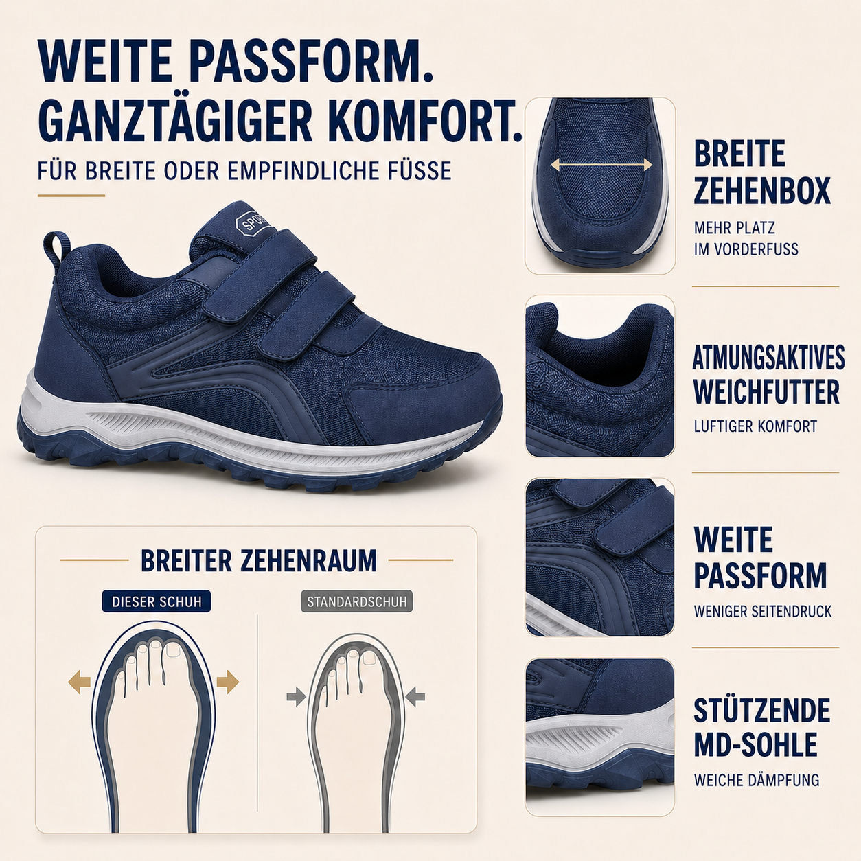 Nordspur | Flexovan Weitpassform-Orthopädischer Gehschuh