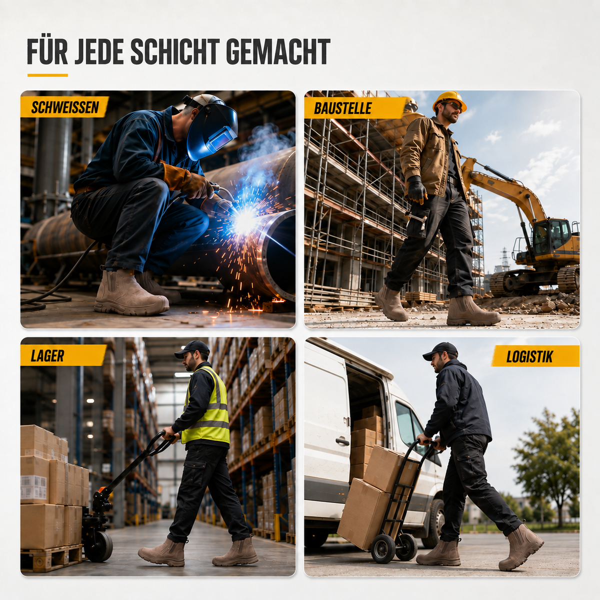 Nordspur | ForgeTread Slip-On Sicherheitsstiefel, knöchelhoch