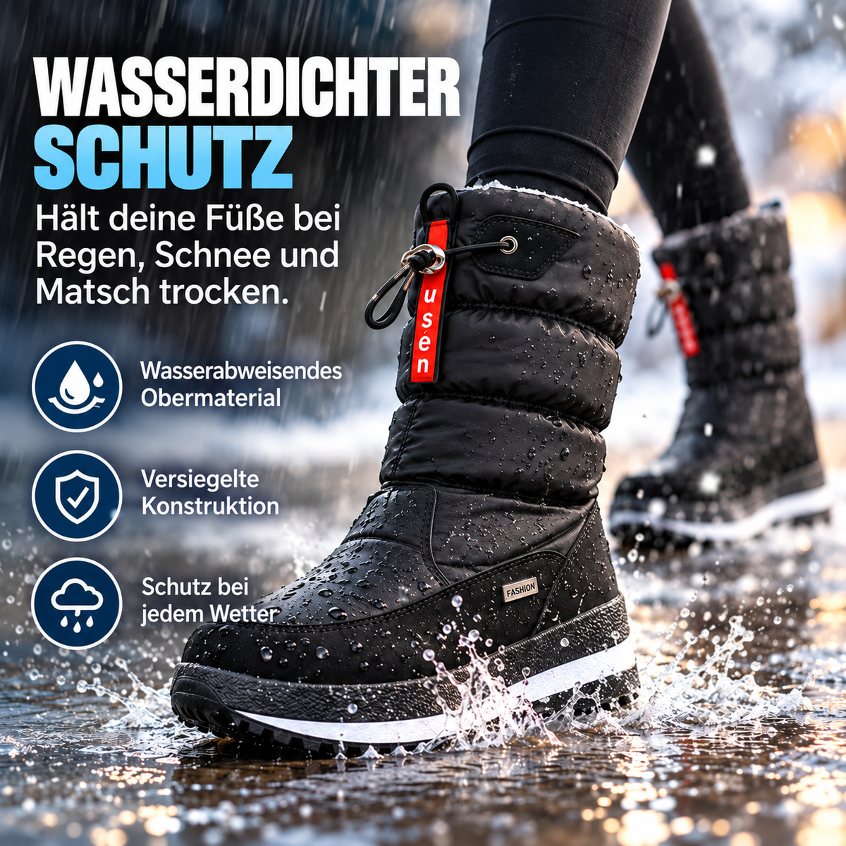 Nordspur | Frozelle Mittelhoch Isolierte Winterstiefel
