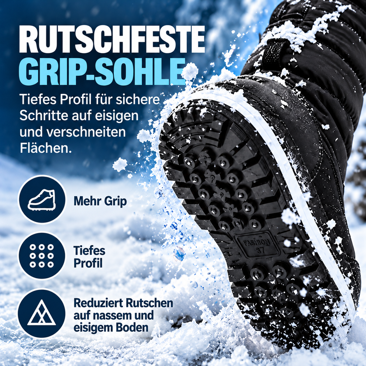 Nordspur | Frozelle Mittelhoch Isolierte Winterstiefel