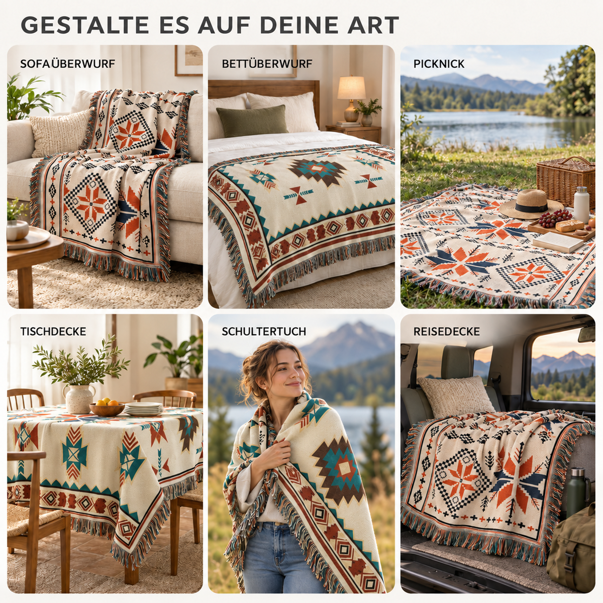 Nordspur | Haven Oversized-Wurfdecke