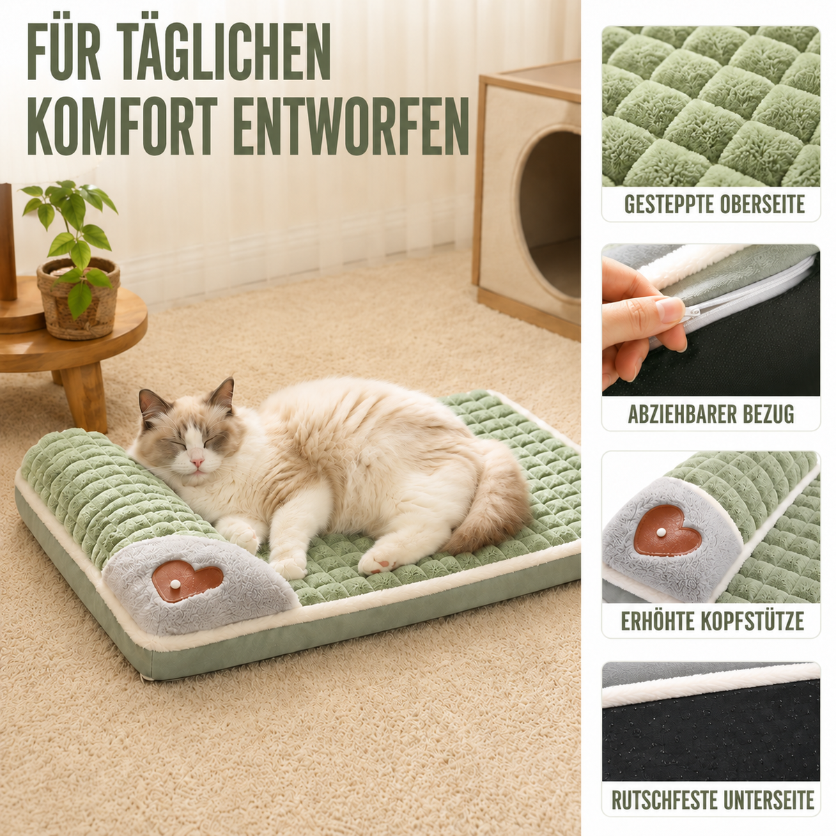 Nordspur | Pawselle Orthopädisches Gedächtnisschaum-Haustierbett