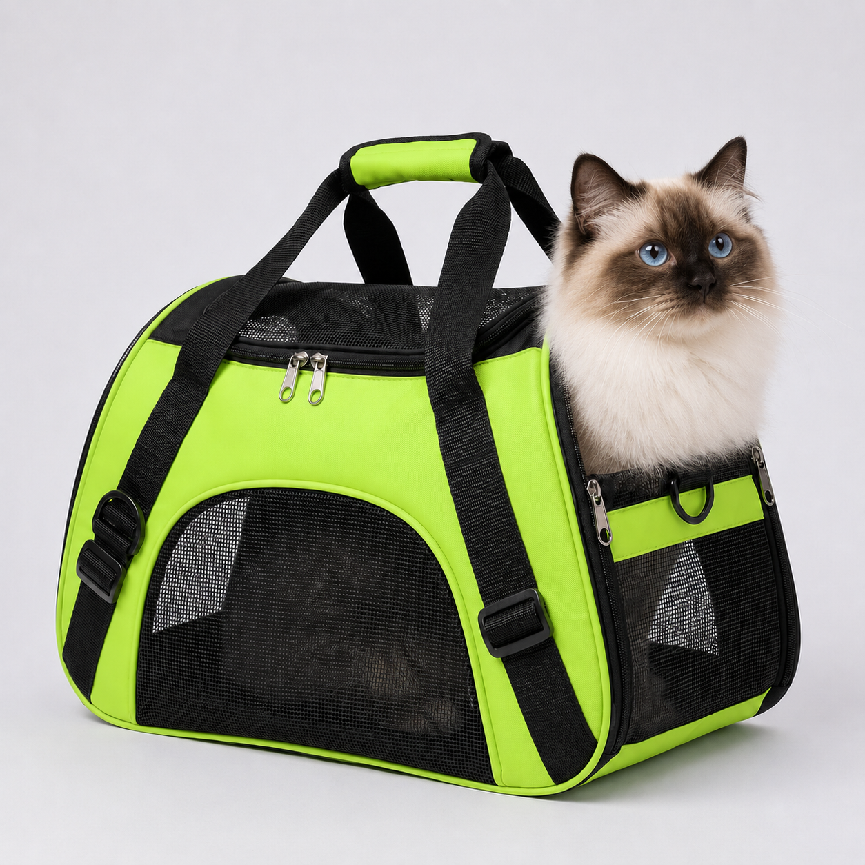 Nordspur | Petluxe Faltbare Mesh-Transporttasche für Haustiere