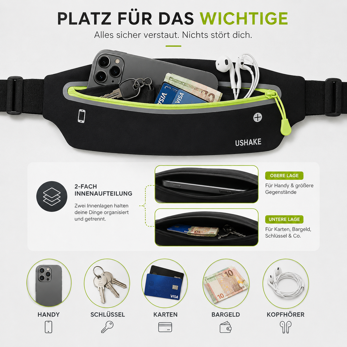 Nordspur | Runnex Wasserabweisender Laufgürtel
