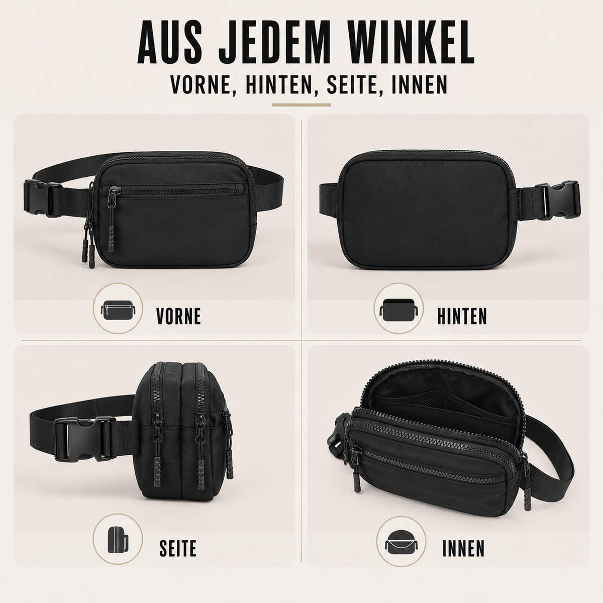Nordspur | Strapwell Leichte Nylon-Gürteltasche