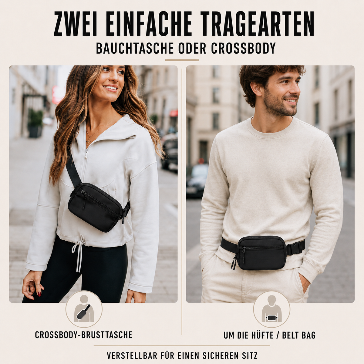 Nordspur | Strapwell Leichte Nylon-Gürteltasche