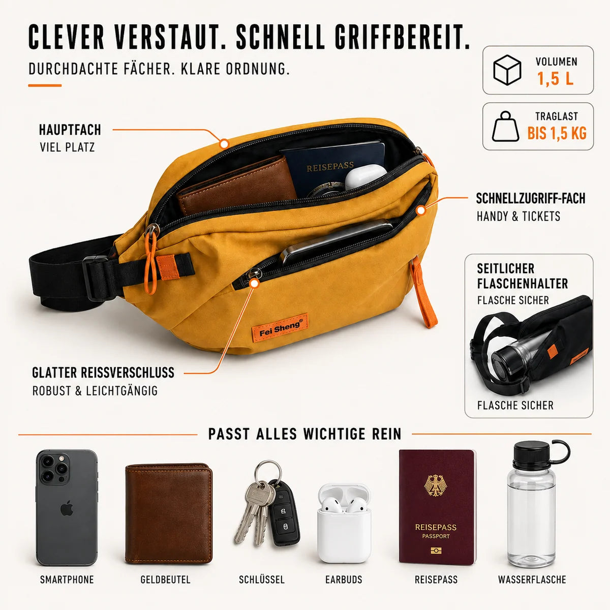 Nordspur | Vexilo Lässige Crossbody-Brusttasche
