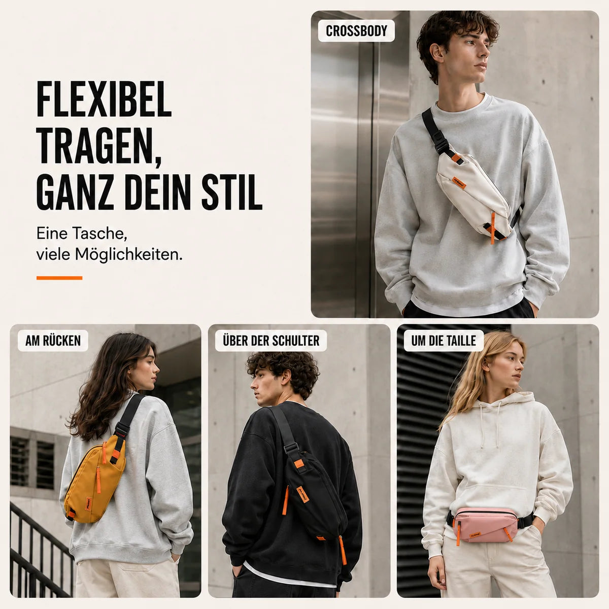 Nordspur | Vexilo Lässige Crossbody-Brusttasche