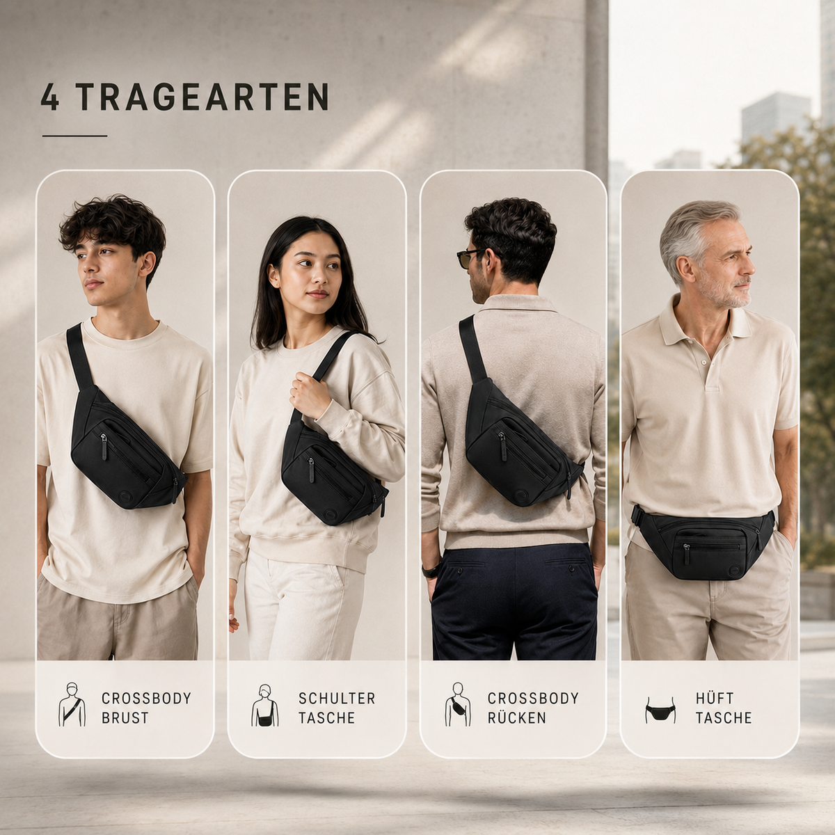 Nordspur | Vaylon Wasserdichte Nylon-Gürteltasche
