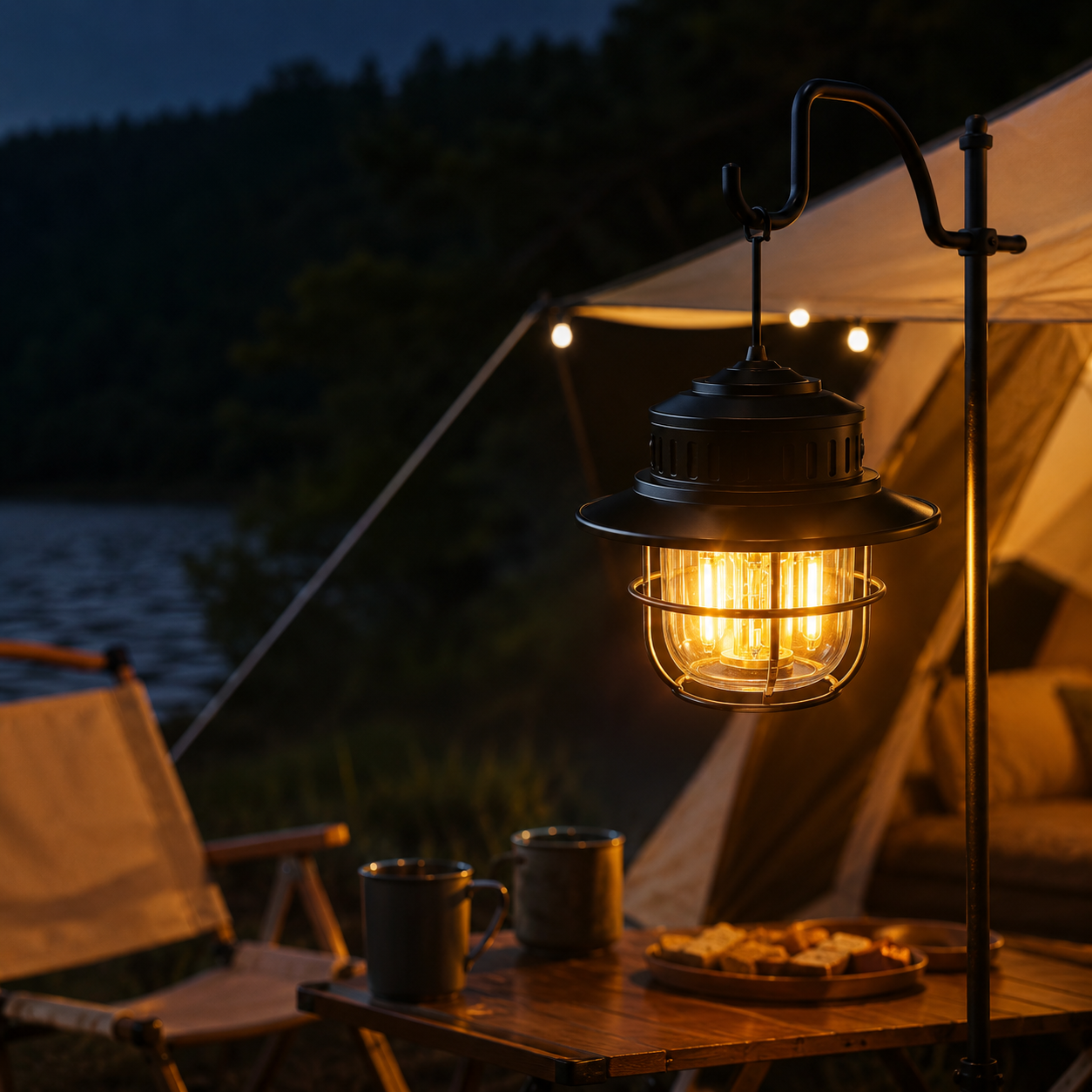 Campinglampe LED dimmbar – LichtNest Retro