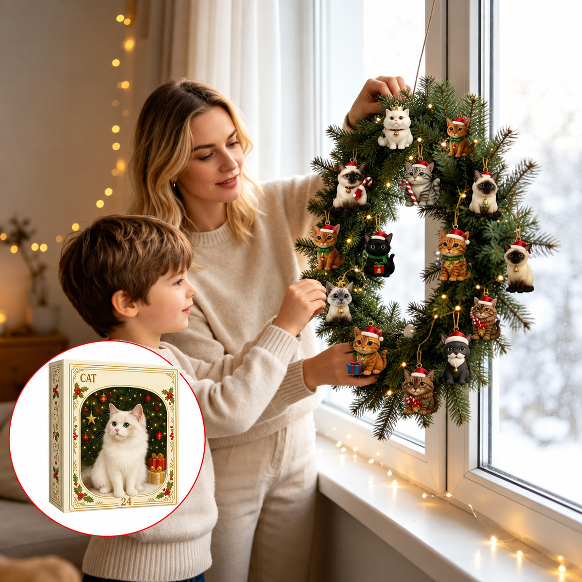 24-Tage Katzen-Weihnachts-Adventskalender