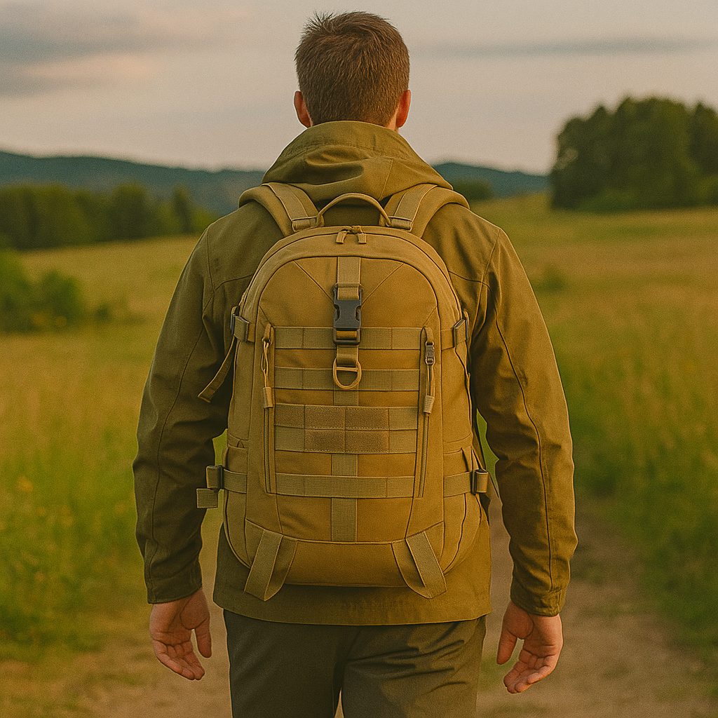 Robuster Outdoor-Rucksack 40L mit Reflektor – Pickag ReconPack