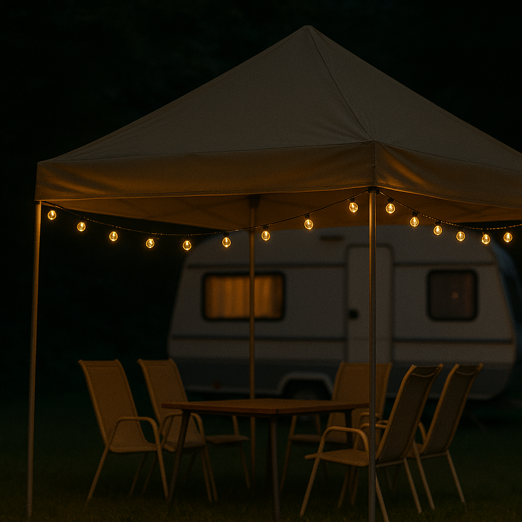 Solar LED Lichterkette mit klarwarmem Licht – GlowFest GlobeLine