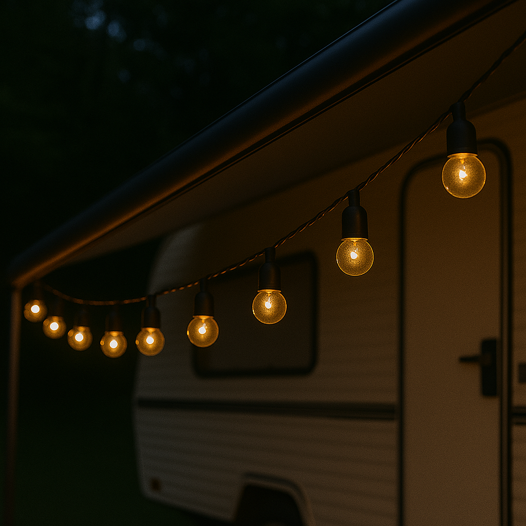 Solar LED Lichterkette mit klarwarmem Licht – GlowFest GlobeLine