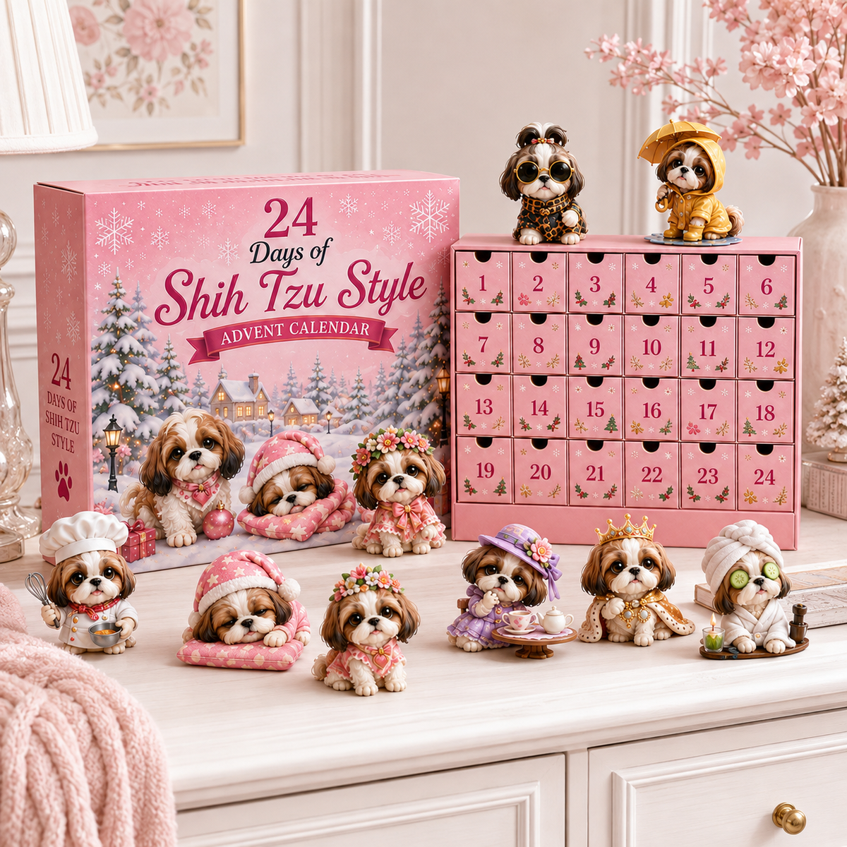 24 Tage Shih Tzu Style Adventskalender – 24 einzigartige Shih Tzu Sammlerstücke
