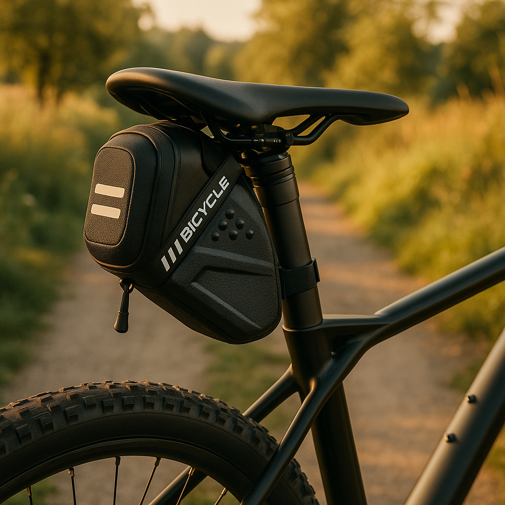 Fahrrad-Satteltasche robust mit Reißverschluss & Klett – TrailSitz One